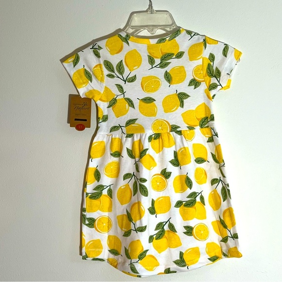 Girls dress size 4T sour lemons with matching hand made bracelets and hair bows - Picture 9 of 9